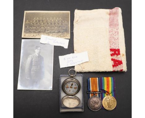 A FIRST WORLD WAR PAIR TO A WARRANT OFFICER WITH THE LIVERPOOL REGIMENT. A Great War pair comprising War Medal and Victory Me