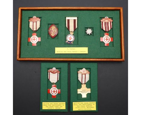 A COLLECTION OF BRITISH RED CROSS SOCIETY MEDALS. A collection of Red Cross Awards: a selection to 10989 D. Fuller and 47331 