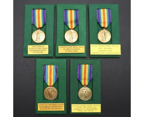 A COLLECTION OF FIRST WORLD WAR VICTORY MEDALS TO OVERSEAS FORCES AND OTHERS. Victory Medals: Subdr Murad Bux 72 Pjbis. 2636 