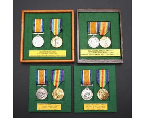 FOUR FIRST WORLD WAR PAIRS TO THE COLDSTREAM GUARDS AND OTHERS. A Great War pair comprising War Medal and Victory medal named