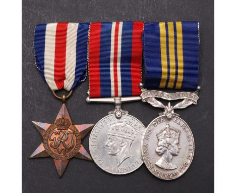 A SECOND WORLD WAR AND LATER GROUP OF THREE WITH ARMY EMERGENCY RESERVE EFFICIENCY MEDAL TO THE ROYAL SIGNALS. A group of thr
