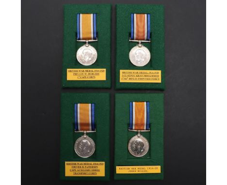 A COLLECTION OF FIRST WORLD WAR 1914-1920 WAR MEDALS TO OVERSEAS UNITS. A collection of 1914-20 War Medals: Pte W. Burgers 1s