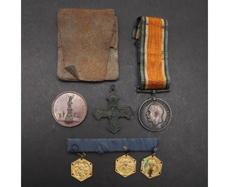 A FIRST WORLD WAR WAR MEDAL TO A CASUALTY WITH THE ROYAL ARTILLERY. A Great War War Medal named to 57134 Gnr A.T. Percy R.A. 