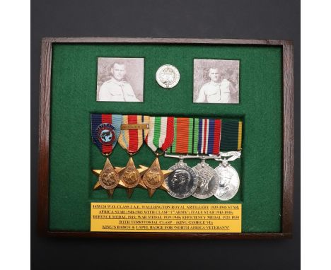 A SECOND WORLD WAR TERRITORIAL GROUP OF SIX TO THE ROYAL ARTILLERY. A group of six comprising 1939-45, Africa (8th Army) and 