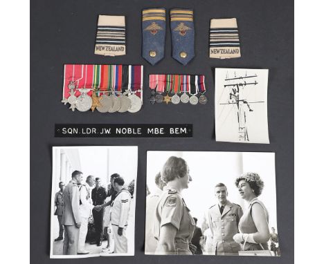 A SECOND WORLD WAR AND LATER GROUP OF SEVEN TO A DECORATED OFFICER WITH THE NEW ZEALAND AIR FORCE. A group of seven comprisin