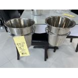 LOT: (2) Supports à Seaux pour Table, avec Sceaux