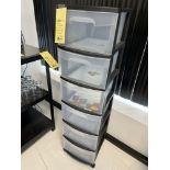 Unité en Plastique STERLITE, 13'' x 48'', 6-tiroirs, sur roues