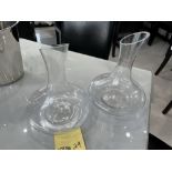 LOT: (2) Décanteurs en Vitre pour Vin