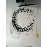 Cadre 39'' x 39.5'' (Cercle Noir)