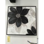 Cadre 35'' x 33'' ( Fleur Noire)