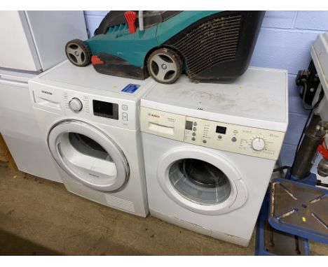 Bosch washing machine and a Samsung dryer