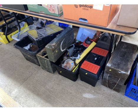 Under the table lot of tools