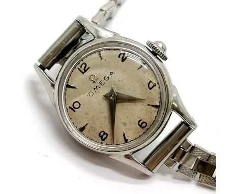 Omega manual wind Ladies stainless steel wristwatch (18mm case) with flared lugs - for spares / repairs 