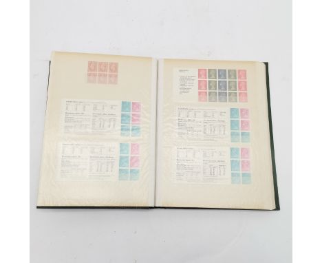 Green stockbook with mixed collection inc small amount of commonwealth and GB inc 4 x Wedgwood booklet panes (SG X841p), traf