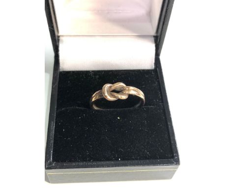 9ct gold knot ring weight 2.6g 