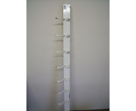 Ten double hook wall mounted coat rack (length 165cm)