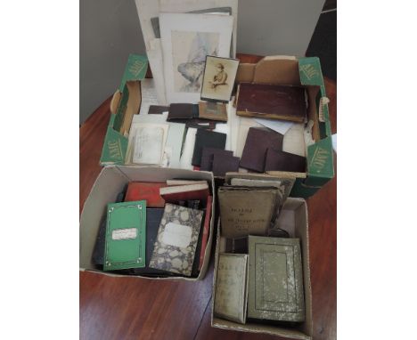 Ephemera/Archive. A large selection of letters, receipt books, diaries, and other manuscript material; predominantly 19th cen