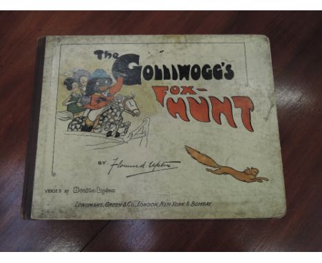 Children's. Upton, Florence K. &amp; Bertha - The Golliwogg's Fox-Hunt. London: Longmans, Green &amp; Co. 1st, 1905. Original