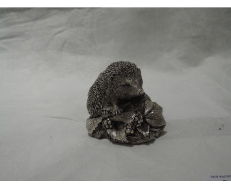 A Country Artists silver study of a hedgehog signed by K Sherwin, Birmingham 1996CONDITION REPORT AND DIMENSIONSNo obvious fa