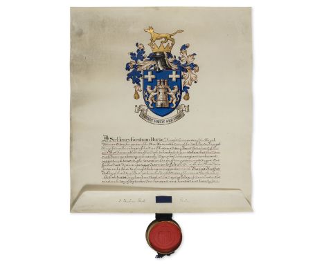 Heraldry in New York.- Burke (Sir Henry Farnham, herald, Garter Principal King of Arms, 1859-1930) Confirmation of arms to Th