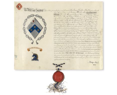 Scottish Heraldry in Australia.- Paul (Sir James Balfour, herald and genealogist, Lord Lyon King of Arms, 1846-1931) Grant an