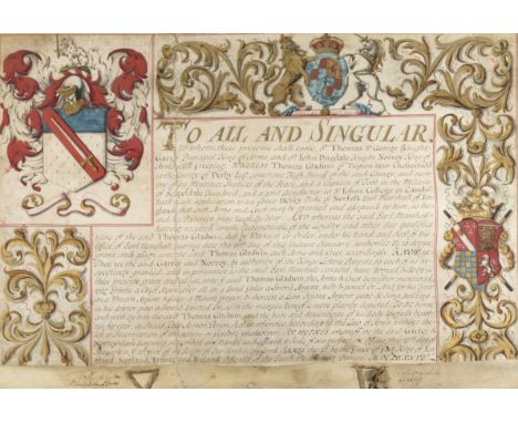 St. George (Sir Thomas, herald, Garter Principal King of Arms, 1615-1703) & Sir John Dugdale, herald, Norroy King of Arms, 16