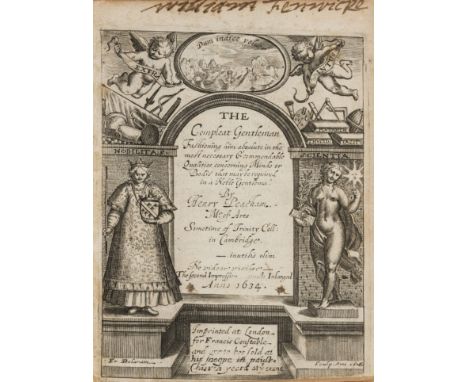 Peacham (Henry) The Compleat Gentleman. Fashioning him absolut, in the most necessary and commendable qualities concerning Mi