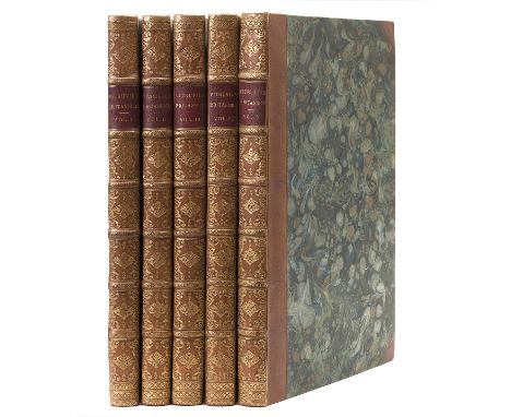 Campbell (Colen), John Woolfe and James Gandon. Vitruvius Britannicus, or The British Architect..., 5 vol., first editions, e