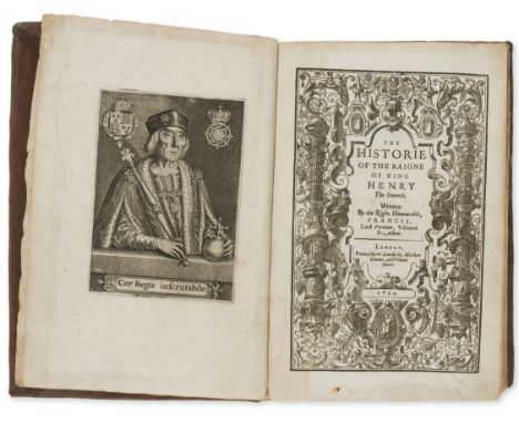 Bacon (Sir Francis) The Historie of the Raigne of King Henry the Seventh, first edition, second issue (with errata corrected)