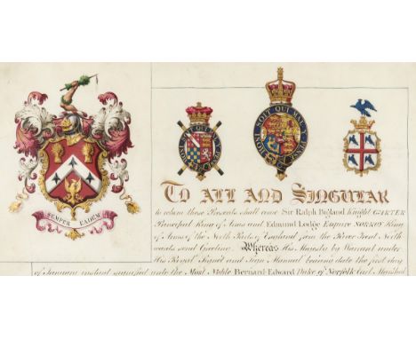 Bigland  (Ralph, herald and cheesemonger, Garter Principal King of Arms, 1712-84) & Edmund Lodge, herald, Norroy King of Arms