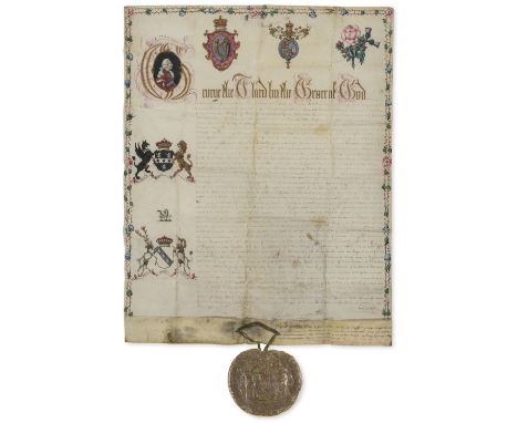Irish Peerage.- George III (King of the United Kingdom of Great Britain and Ireland, and king of Hanover, 1738-1820) Letters 