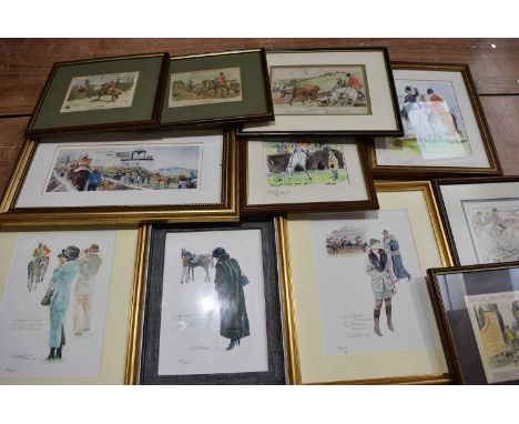 (ar) Horse Racing and Hunting, a collection of various Limited Edition Prints and Etchings, including Punch, Mark Huskinson a