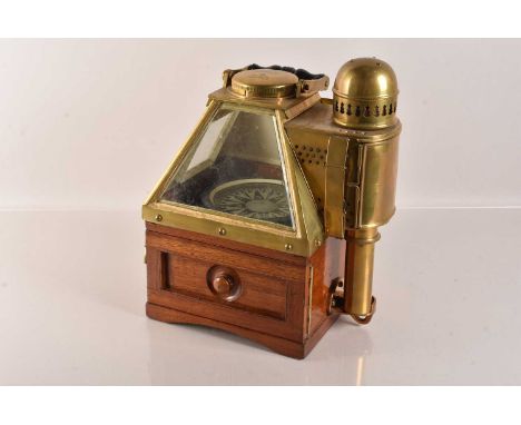 A Dent's Improved Liquid Boat Compass, No.819, Pattern 20, marked with a Broad Arrow to the brass top and the reverse of the 