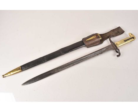 A Unit Marked German 1871 Pattern Bayonet, Prussian, by Weyerseberg of Solingen, unit marked to the cross guard, '48.R.3.207'