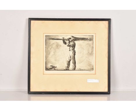 (ar) William Heaslip (1898-1970), Propeller', etching, signed lower right, 20cm x 28cm
