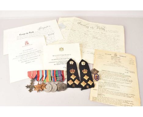 An OBE Medal Group, awarded to Lieutenant Colonel Albert K Woods, comprising an OBE, WWII 1939 Star, France and Germany Star,