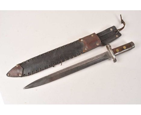 A Lee Metford 1888 converted Trench Fighting knife, by Wilkinson, stamped for the War Department, blade 30cm, no postage for 