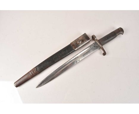 An 1856 Pattern Cadet Yataghan, marked for the War Department, dated 12, also stamped 10/82, complete with scabbard, no posta