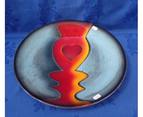 URI GELLER FOR POOLE POTTERY, A CHARGER 41cm diameter 