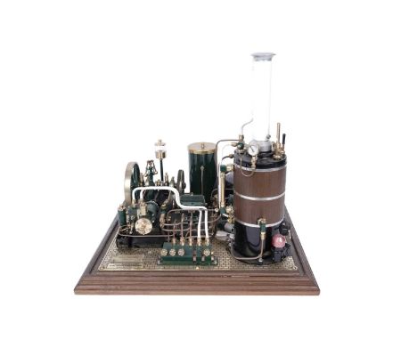 A Vision Engineering Ltd., historic steam model of the York-Bolton Mill Engine & Steam Plant, with brass plaque to the bottom