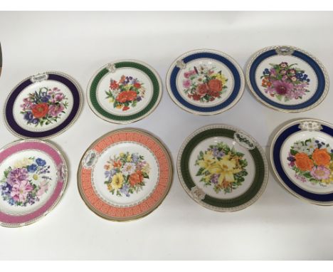 A Collection Of Royal Botanic Gardens Spode and Royal Horticulture Society bone China plates. (8)