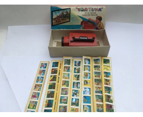 Fortuna boxed battery operated toy projector, including colour slides