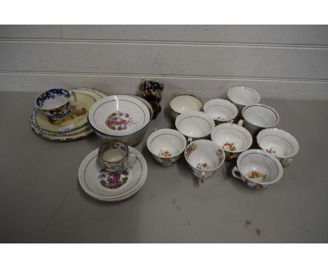 VARIOUS 19TH CENTURY CUPS AND OTHER ITEMS