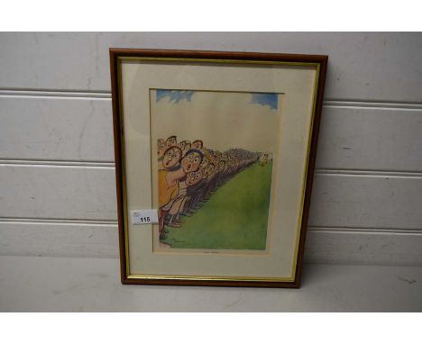 BATEMAN, THE DRIVE, COLOURED PRINT, F/G