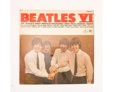 The Beatles - Beatles VI.&nbsp; Rare Original 1965 UK 1st pressing Export only Stereo vinyl record Issue on the Yellow and Bl