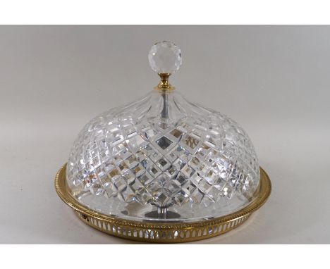 A Waterford cut glass ceiling light, 37cm diameter