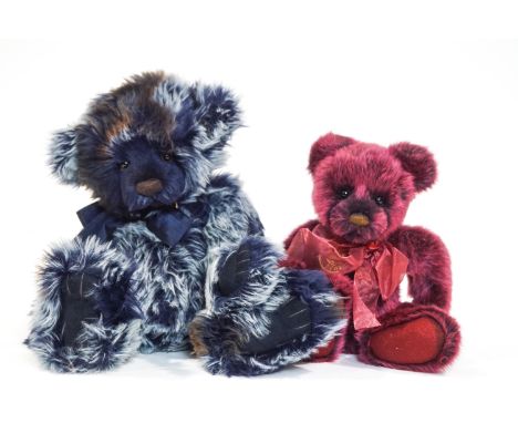 Two Charlie Bears, 'Inca', 47cm high and 'Bauble' , 32cm high with tags and bag