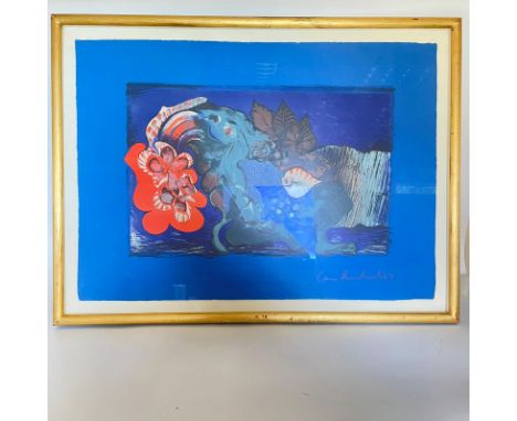 Ceri Richards 1903 - 1972 Lithograph in seven colours. 1965 signed and dated.&nbsp; Blossom - The force that through the Gree