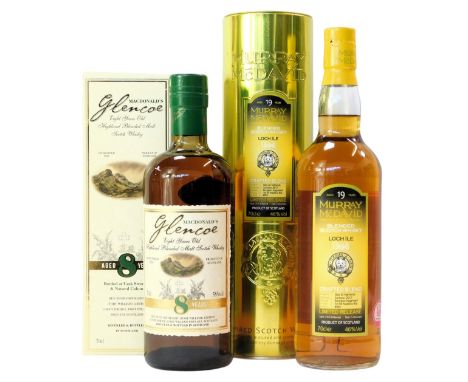 Murray McDavid Blended Scotch Whisky, limited release, distilled 1996, 46% vol, 70cl, boxed, and MacDonald's Glencoe, Highlan