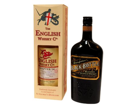 Two bottles of Whisky, comprising The English Whisky Company Chapter 14 Single Malt Whisky, 46% vol, 709cl, and Gordon Graham
